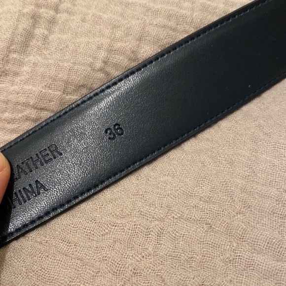 Falari genuine leather blue belt . Size 36. Unisex style . New. No tags - Picture 4 of 9